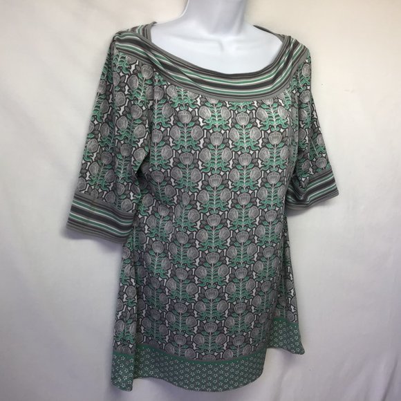Max Studio Women Boat Neck Tunic L - Picture 3 of 6